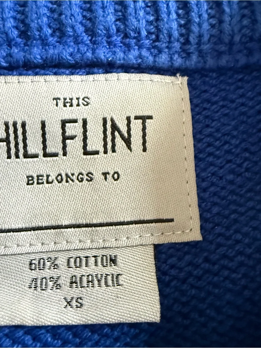 University of Kentucky Hillflint Cable Knit Pullover Sweater Blue White College
